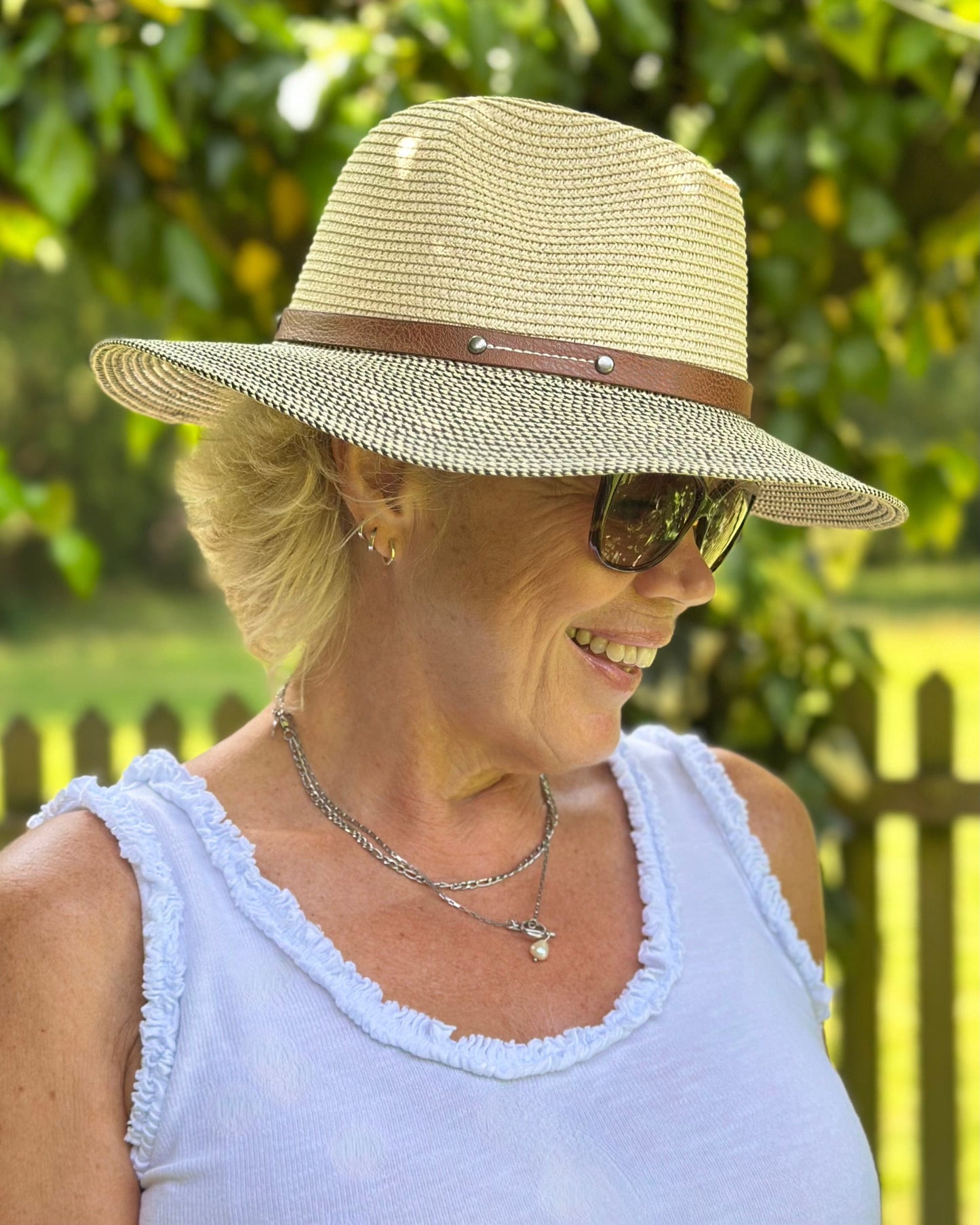 accessory Folding Travel Hat - Mottled/Natural