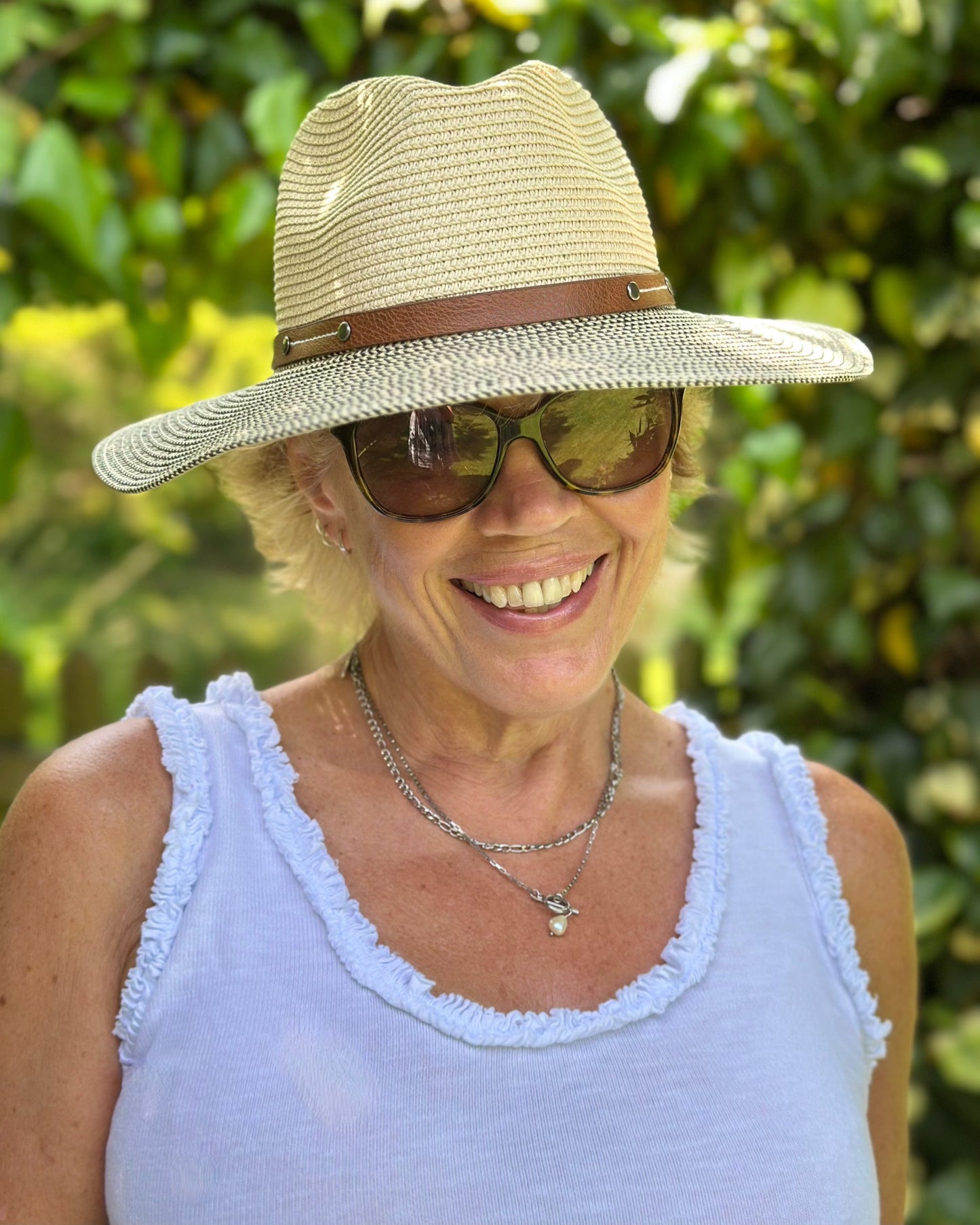 accessory Folding Travel Hat - Mottled/Natural