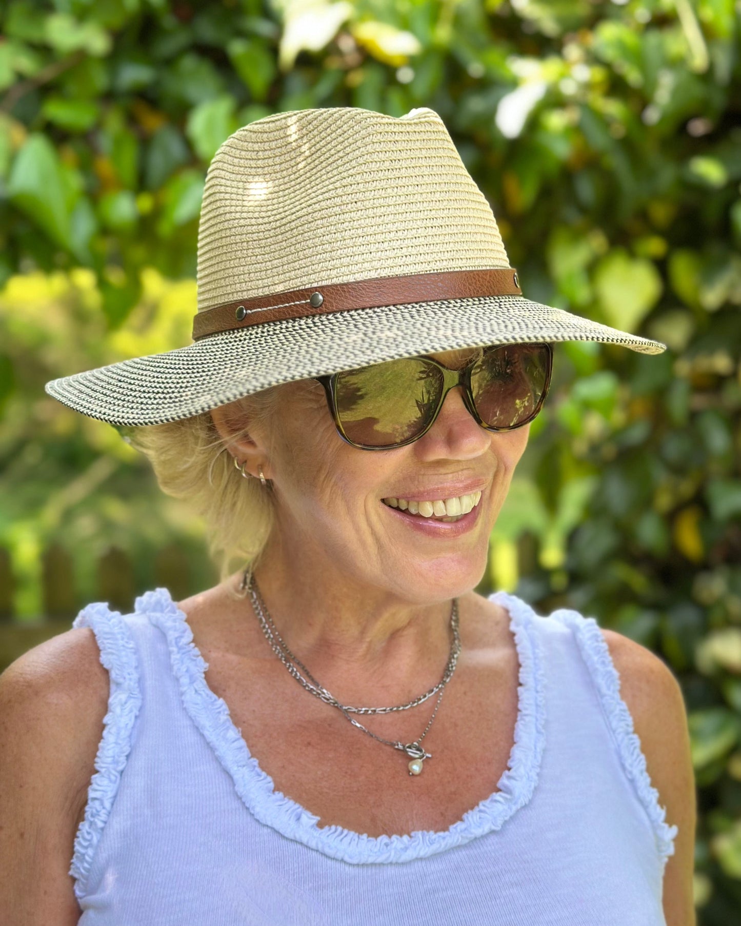 accessory Folding Travel Hat - Mottled/Natural