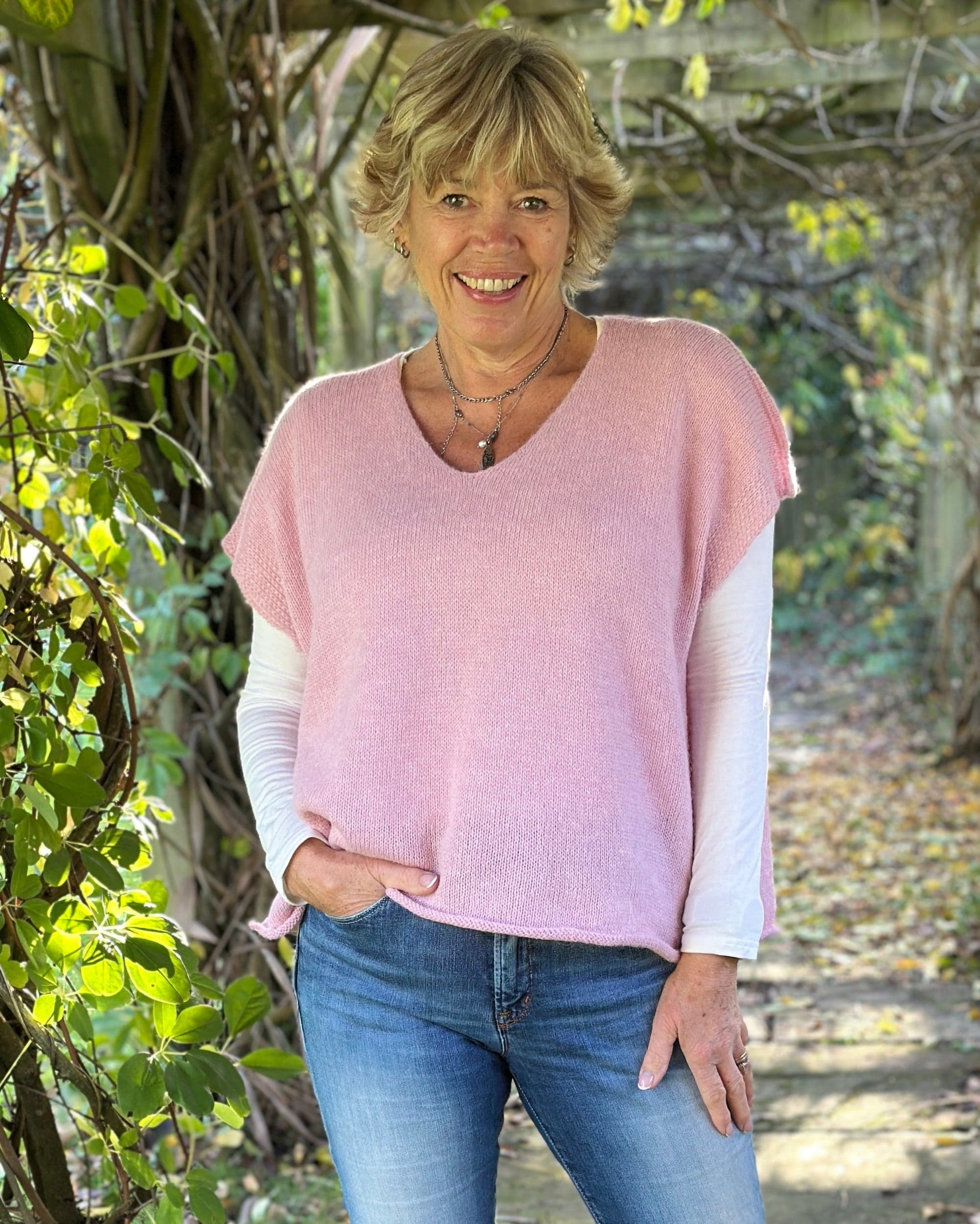 clothing Alpaca Mix Tank Top - Dusky Pink