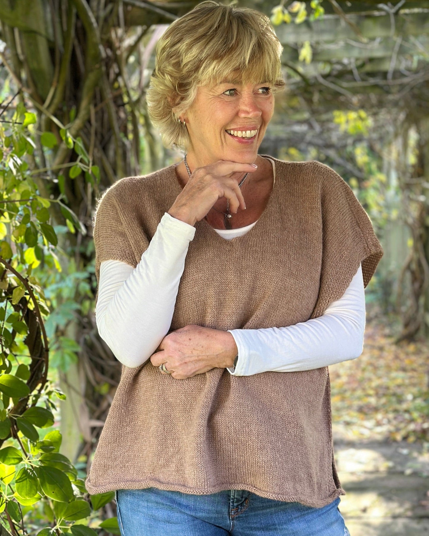 clothing Alpaca Mix Tank Top -Truffle