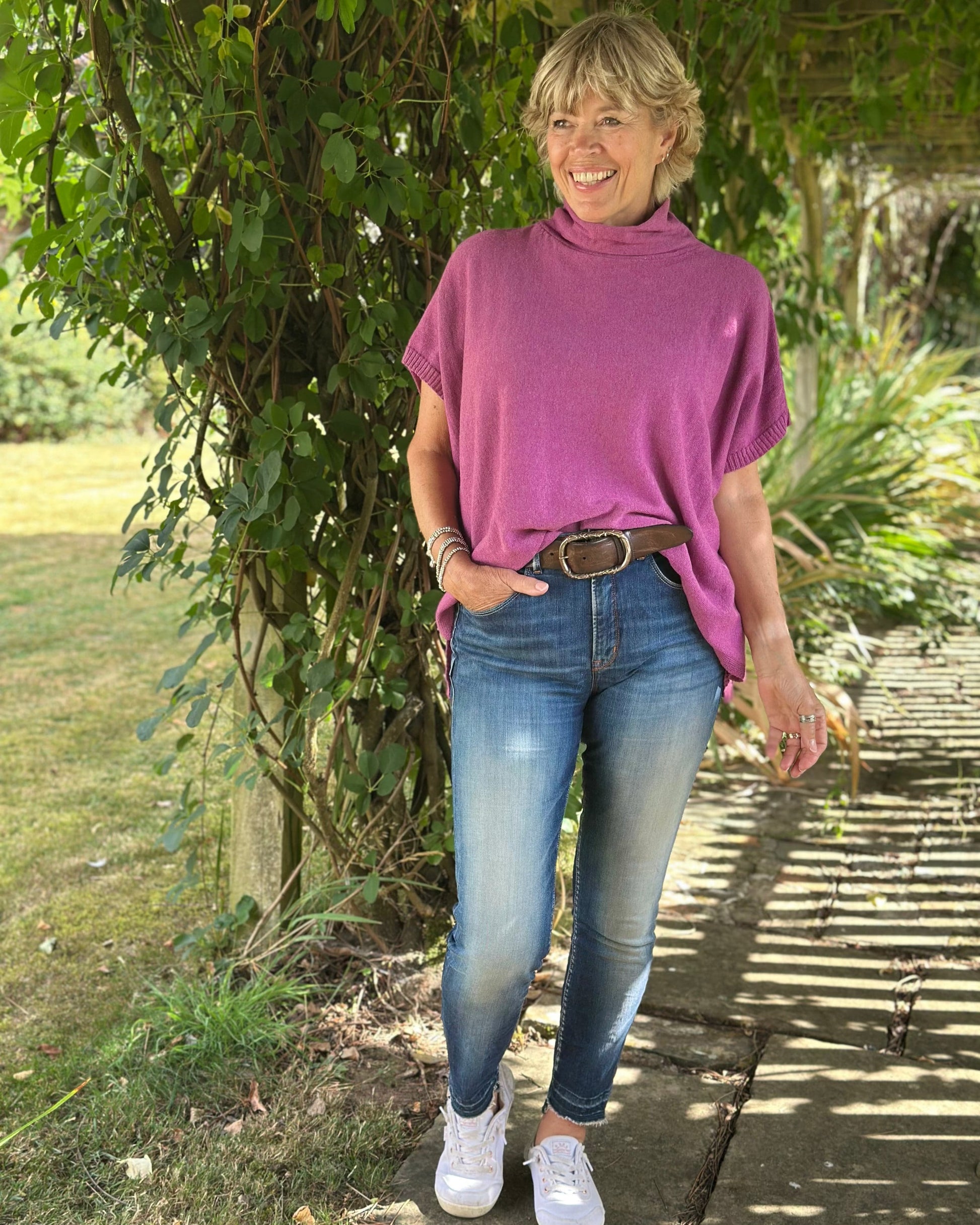 Clothing Cashmere Blend Tunic - Magenta