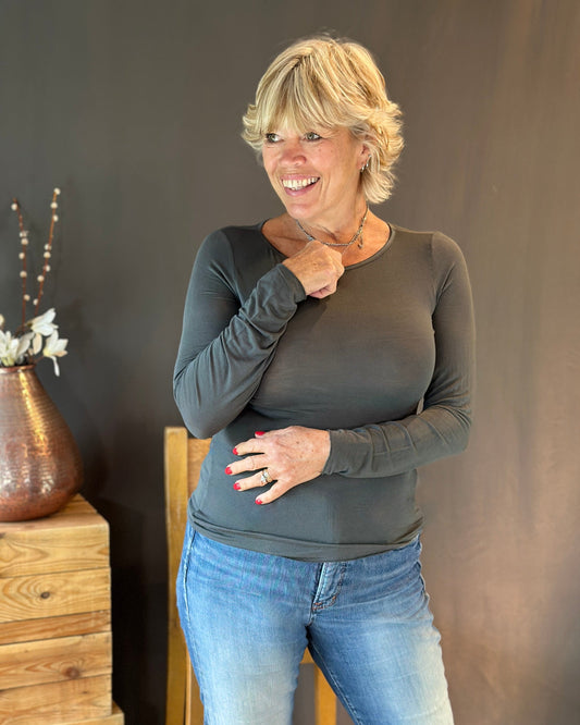 Clothing Cashmere mix body hug - Charcoal