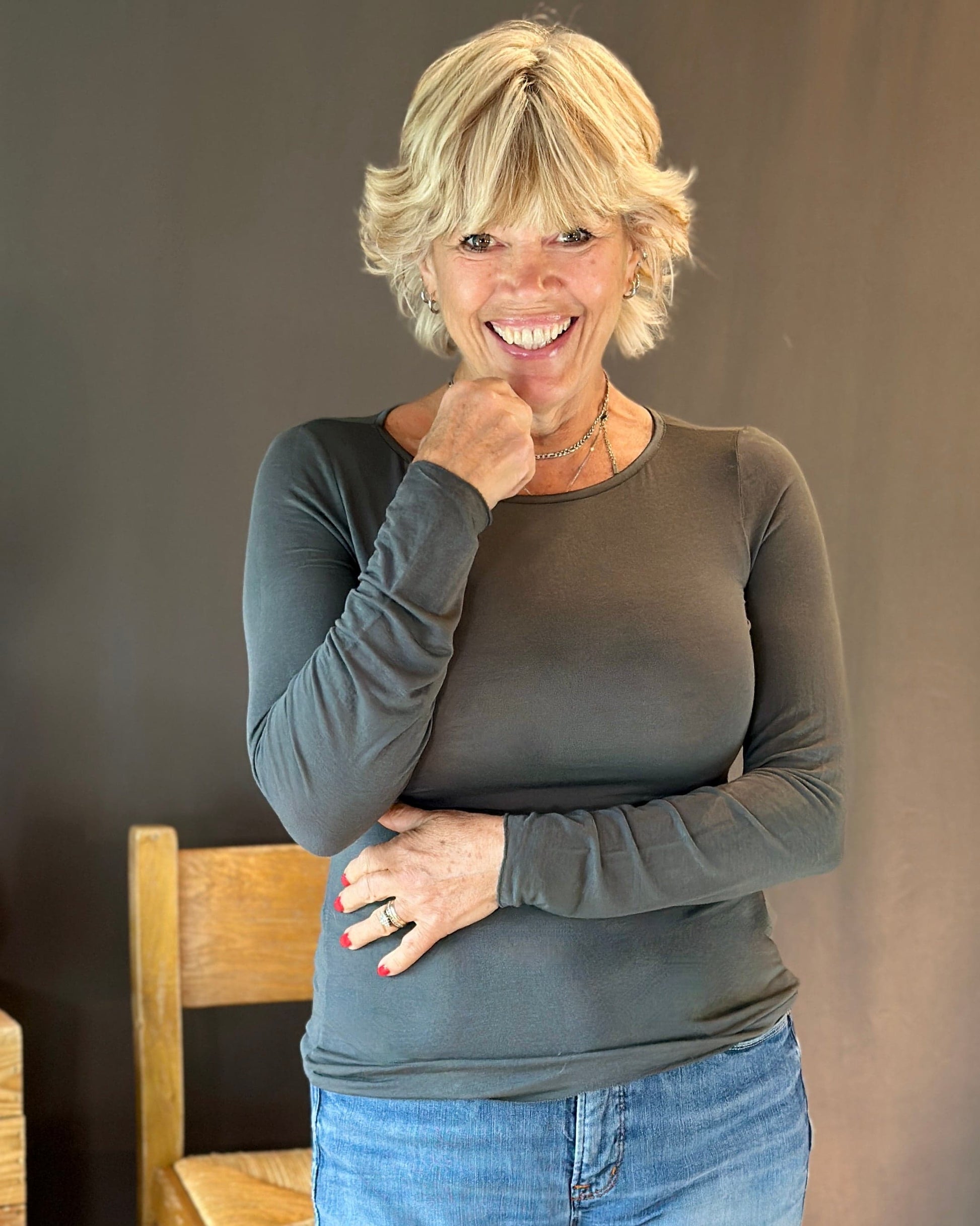 Clothing Cashmere mix body hug - Charcoal