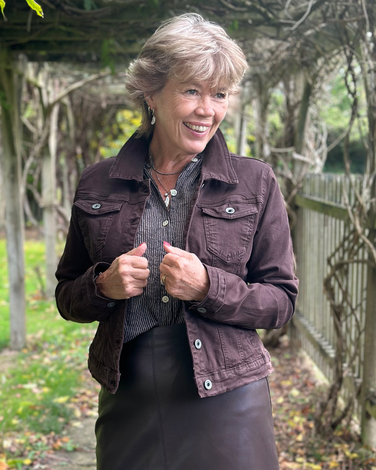 clothing Chocolate Denim Jacket - Sized