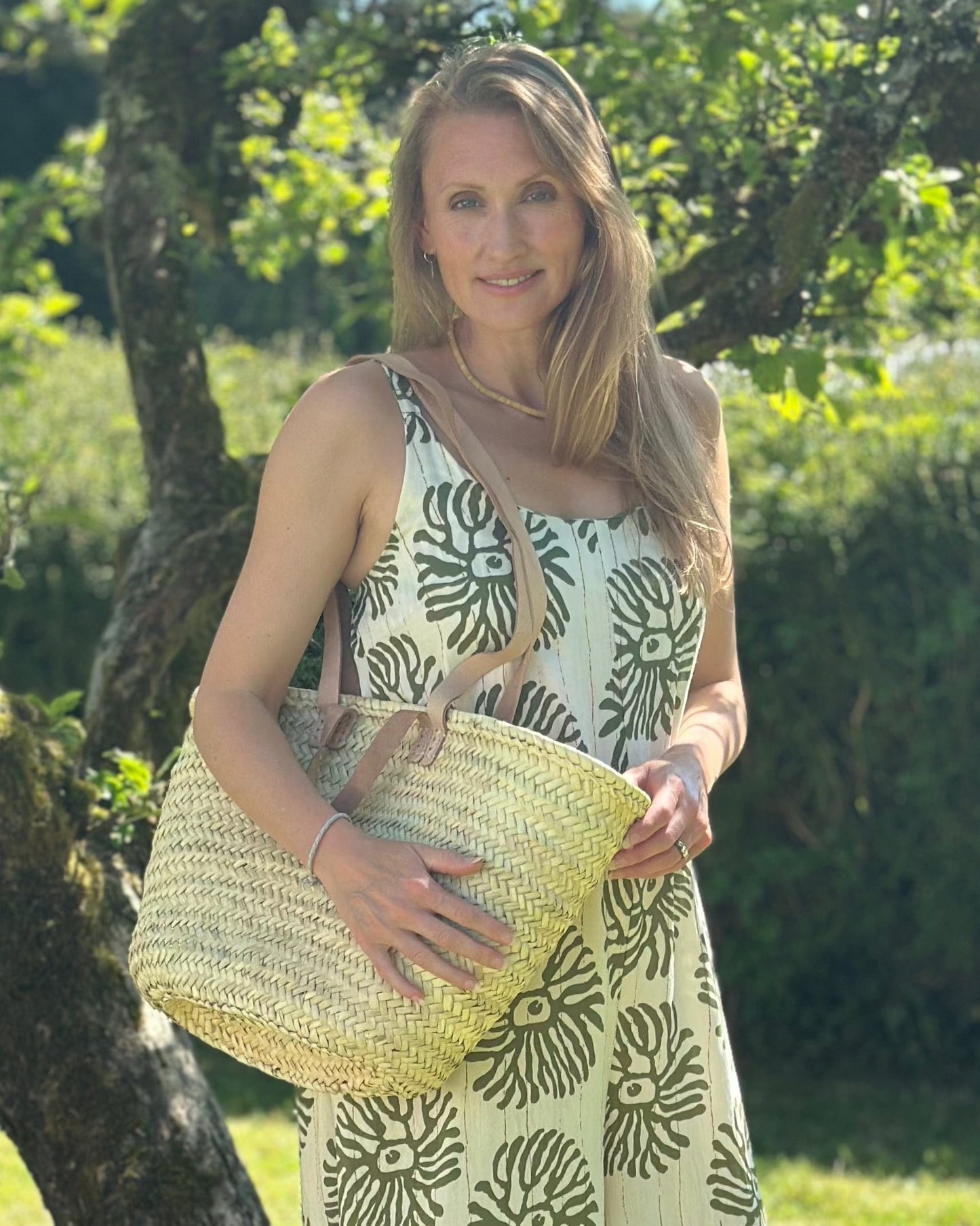 Clothing Coral Print Strap Jumpsuit - Green/Cream