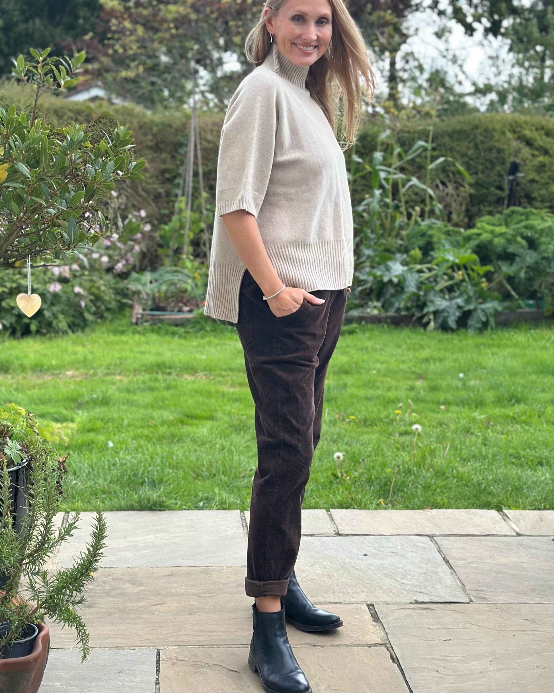 Clothing Corduroy Drawstring Trousers - Chocolate