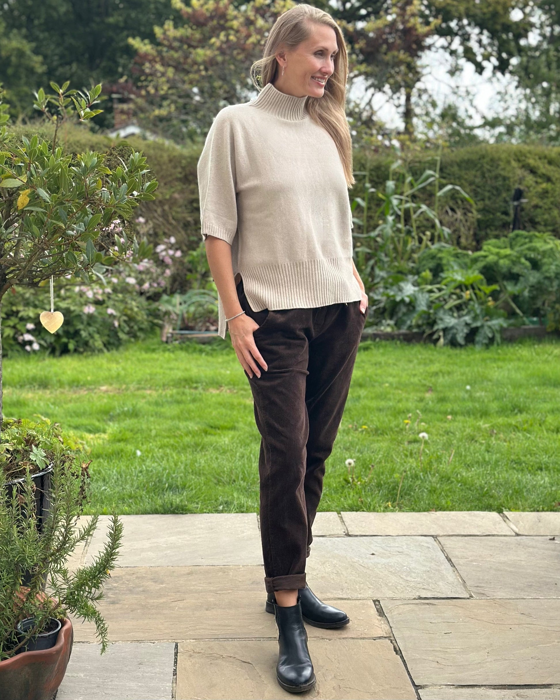 Clothing Corduroy Drawstring Trousers - Chocolate