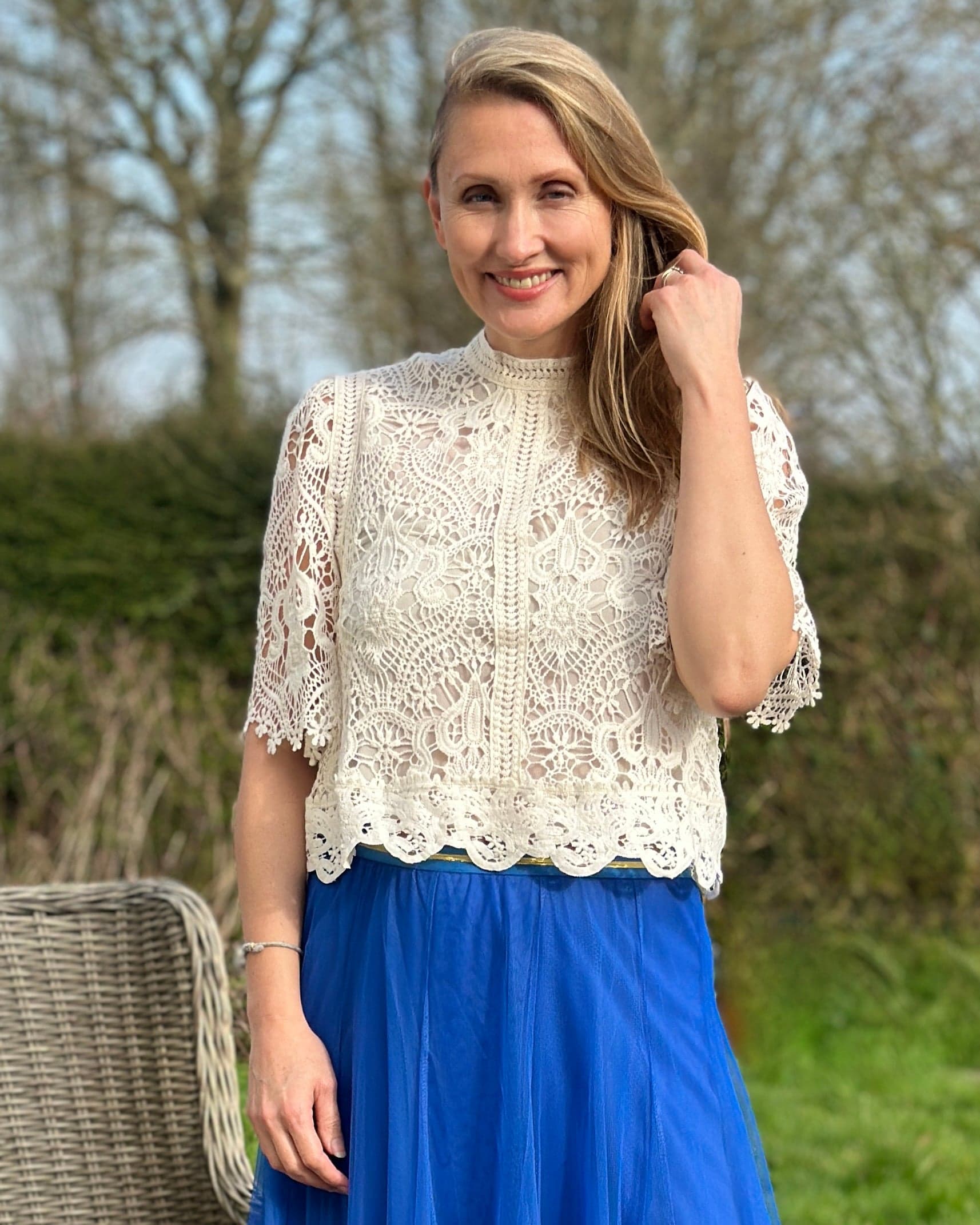 Clothing Eleanore Lace Top - Ecru