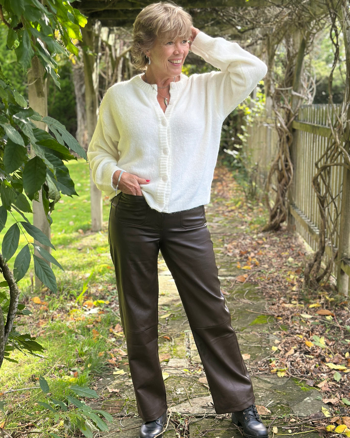 Clothing Faux Leather Trousers - Chocolate