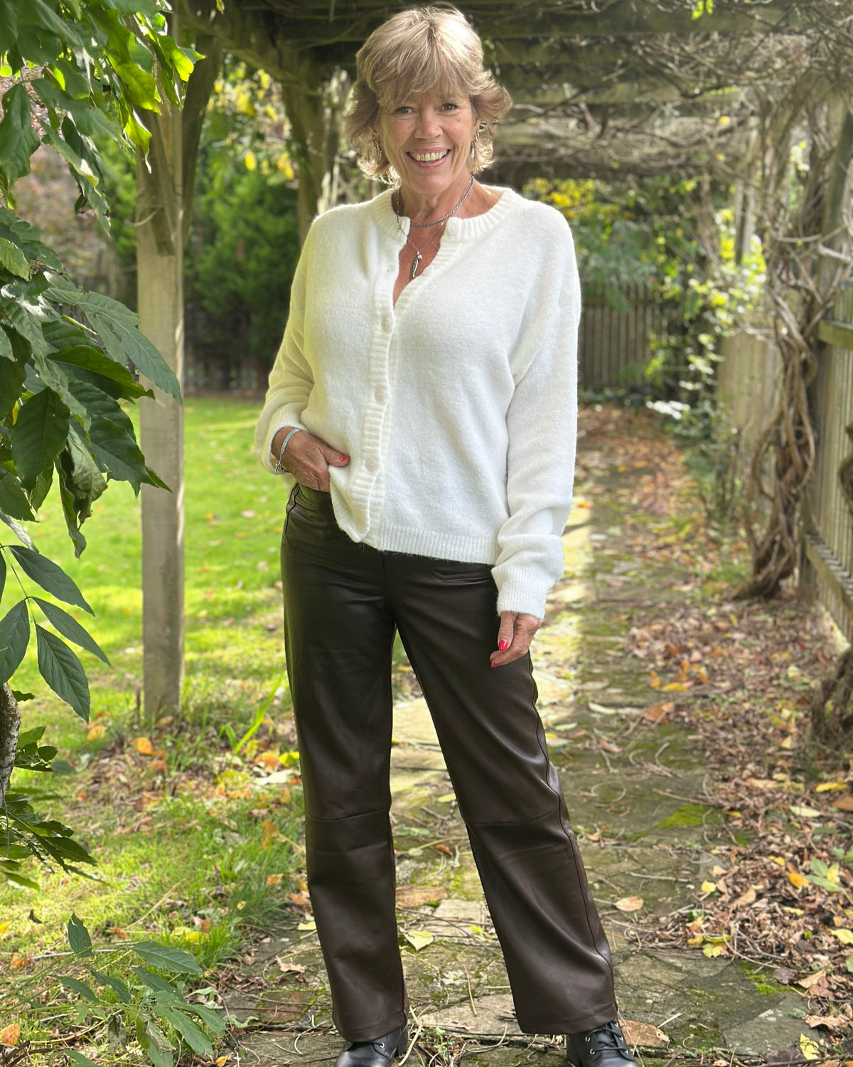Clothing Faux Leather Trousers - Chocolate