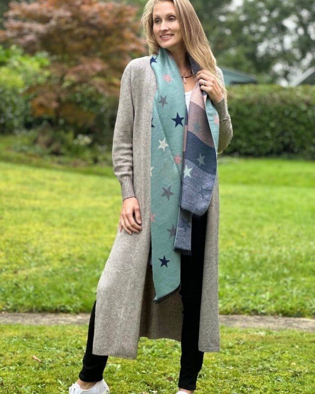 clothing Fine Knit Long Cardigan - Oatmeal Marl