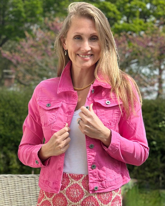 clothing Fuchsia Denim Jacket  - Sized