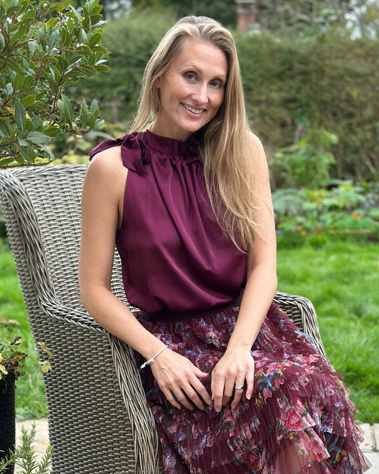 Clothing Halter Neck Top - Wine