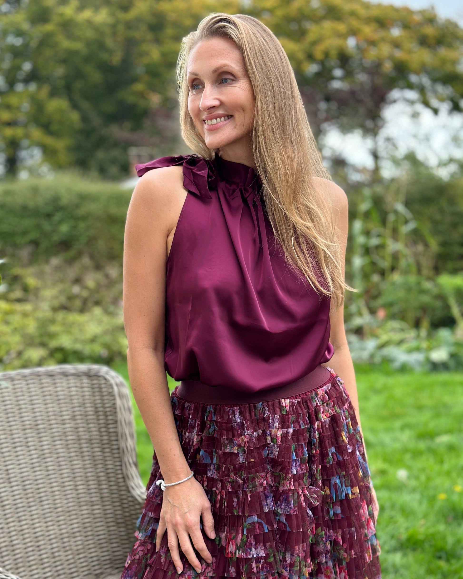 Clothing Halter Neck Top - Wine