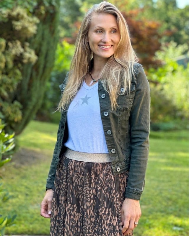 clothing Khaki Denim Jacket - Sized