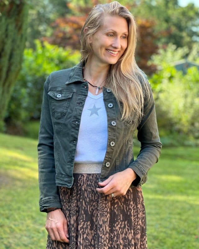 clothing Khaki Denim Jacket - Sized