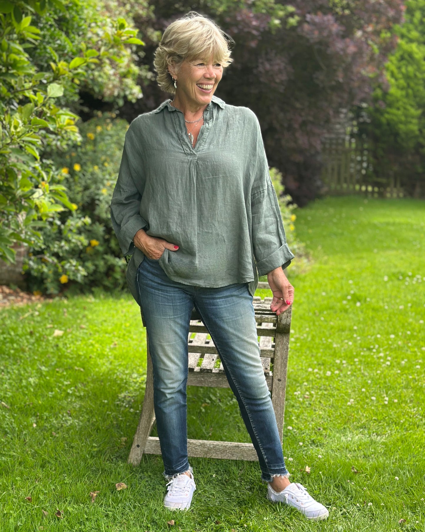 Clothing Khaki Linen Shirt