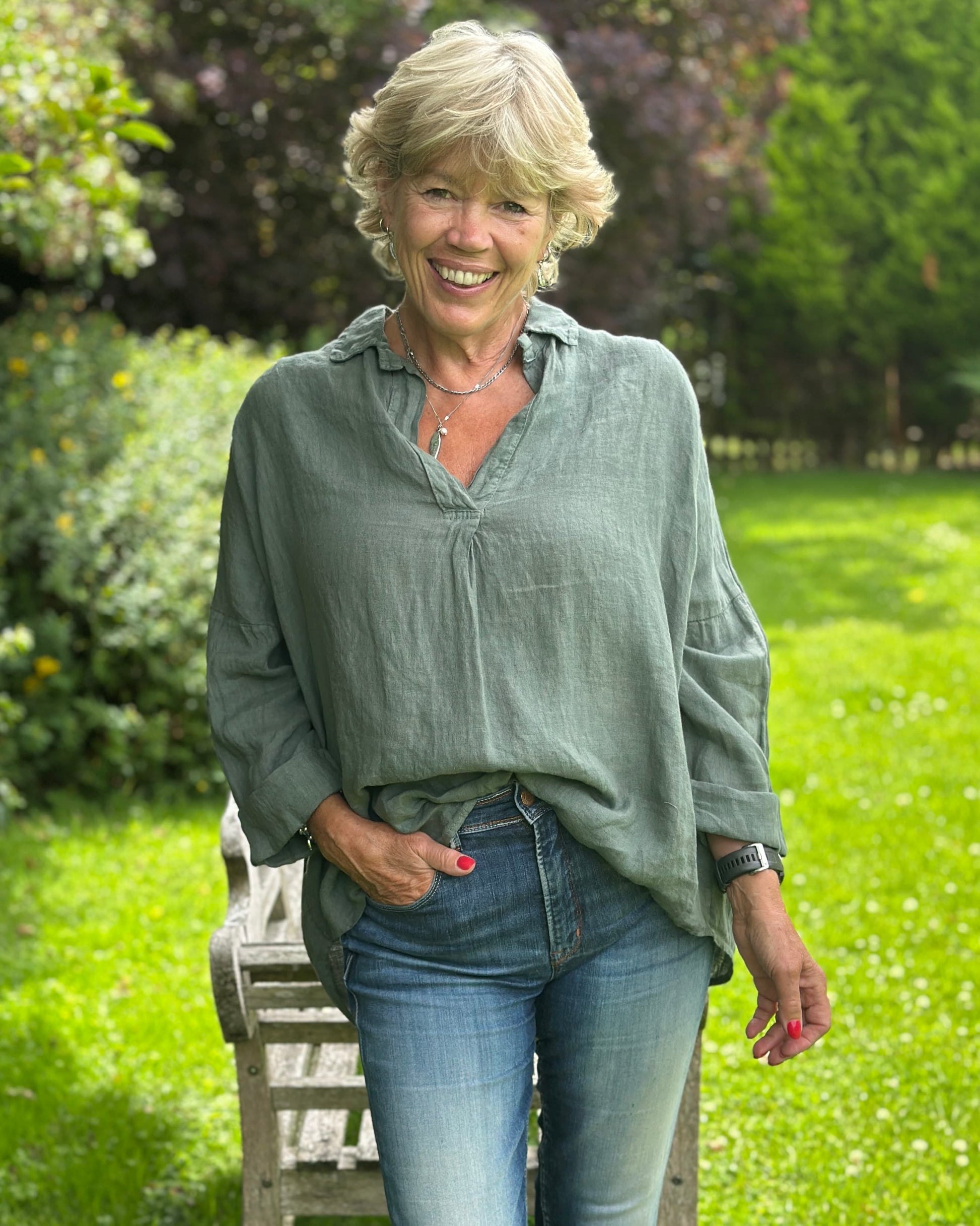 Clothing Khaki Linen Shirt