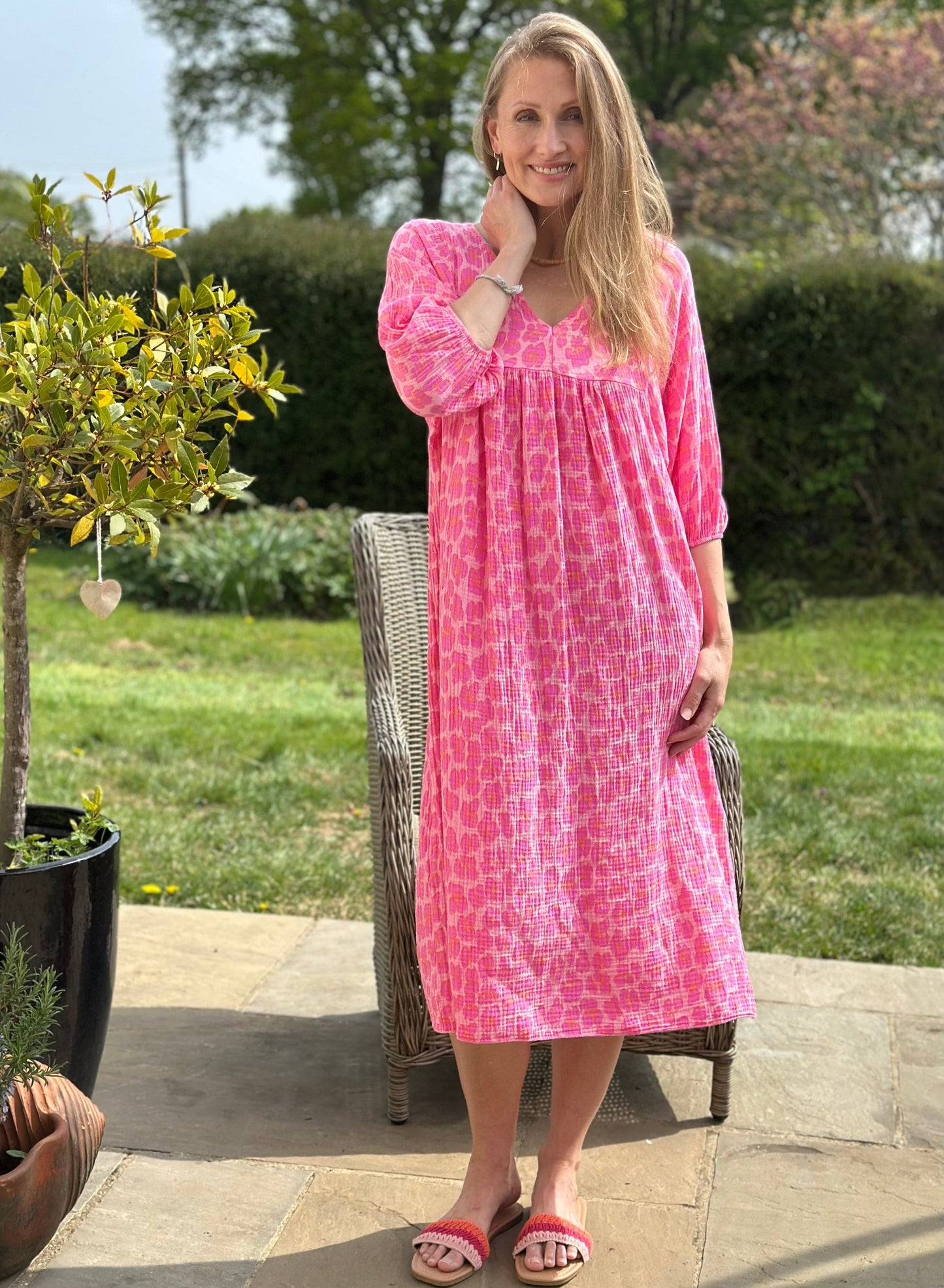 Clothing Leopard Print Dress - Pinks