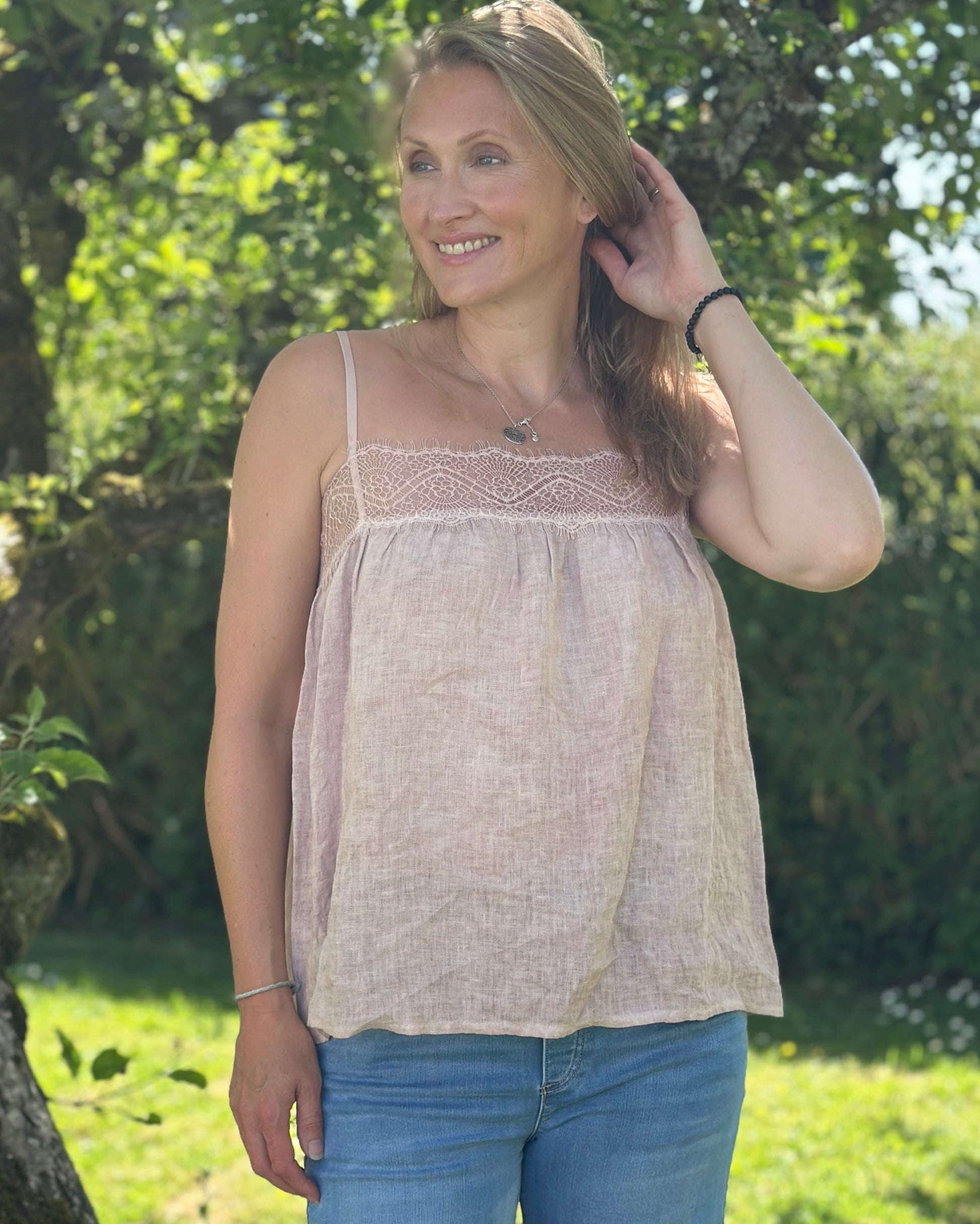 Clothing Linen Camisole - Rose Pink
