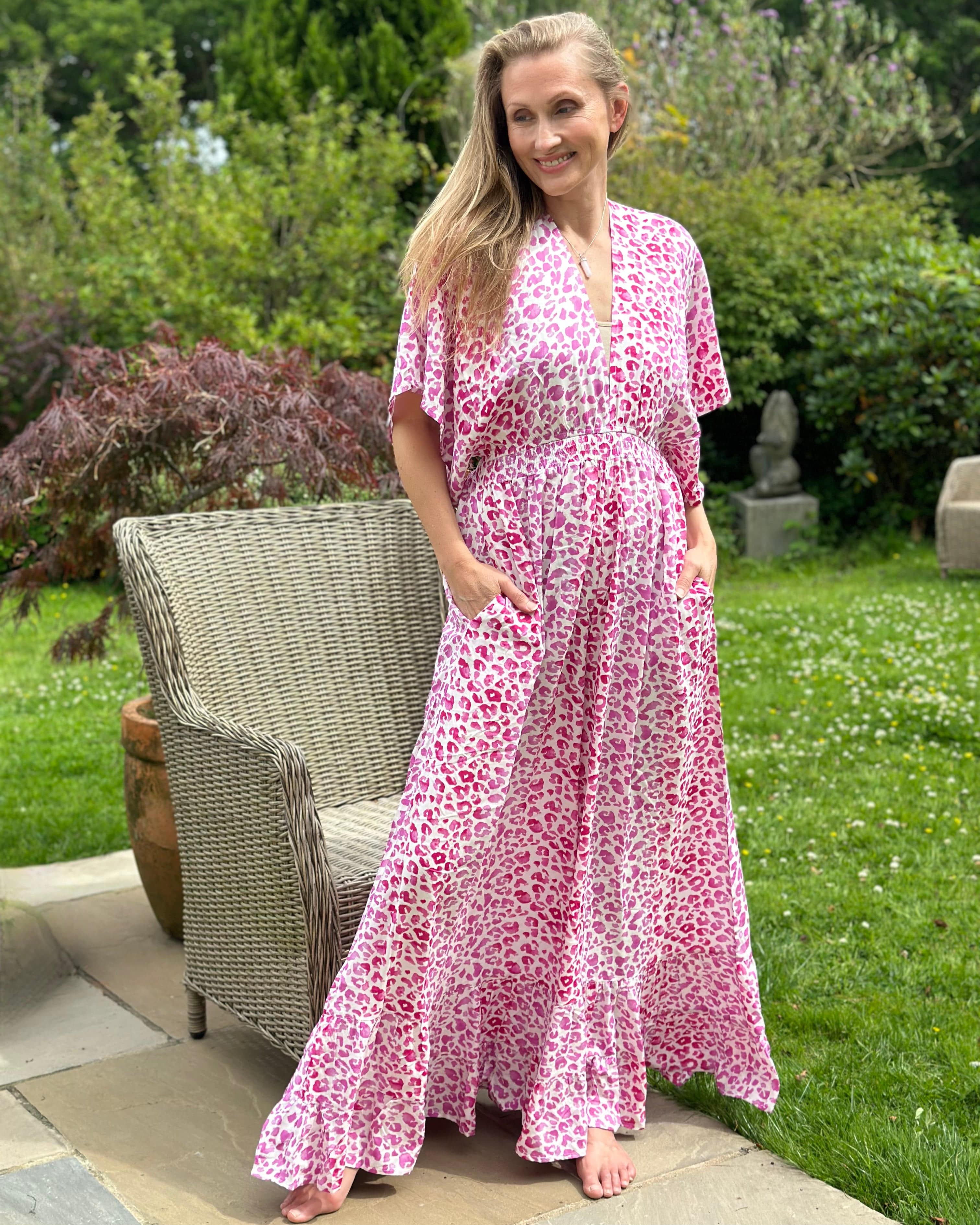 Pink dress jumpsuit cheap