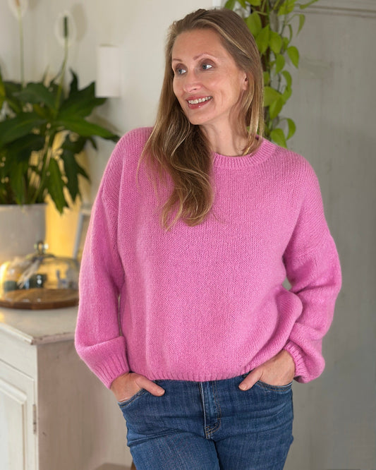 clothing Long Sleeve Mohair Jumper - Bubblegum Pink