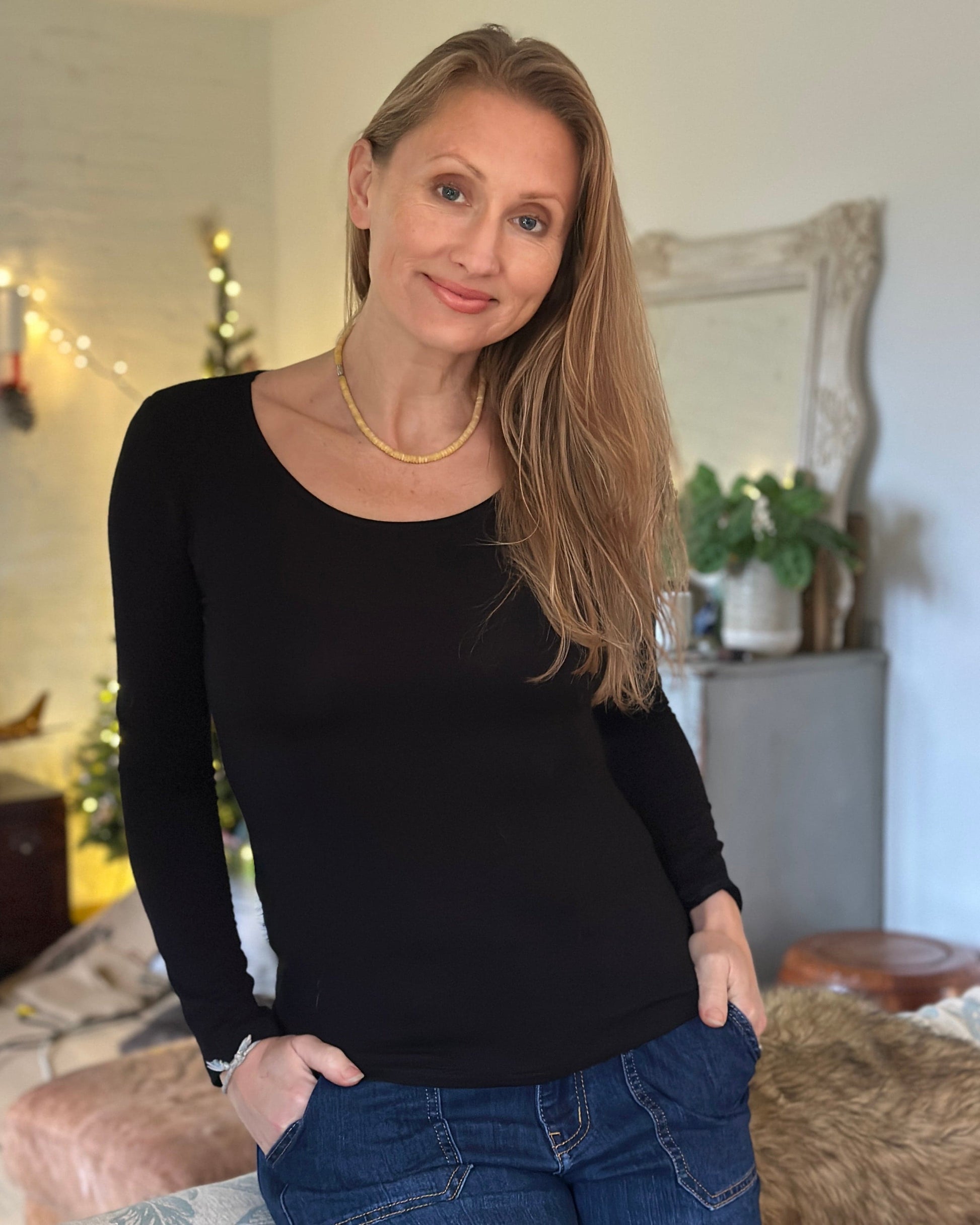 clothing Long Sleeve Thermal Top - Black