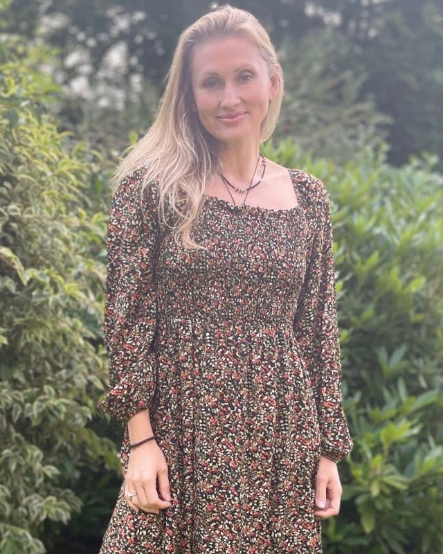 clothing Long Sleeved Ditsy Berries Print Dress - Black