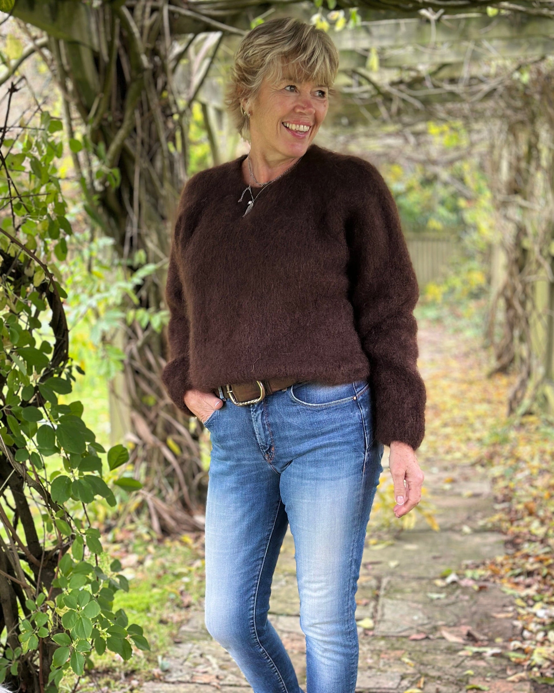 Clothing Luxury Mohair Jumper - Chocolate Brown