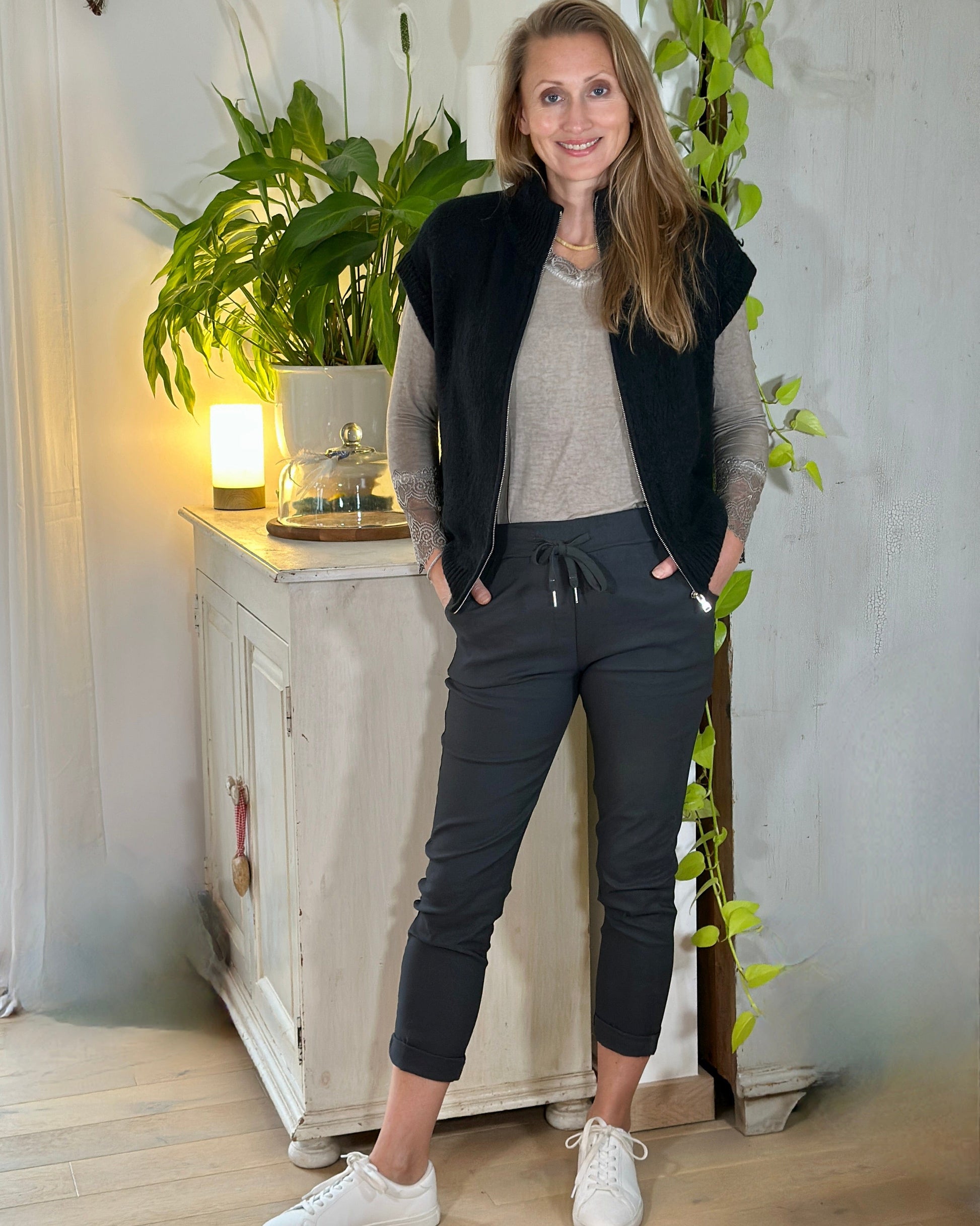 clothing 'Magic' Trousers - Charcoal Grey