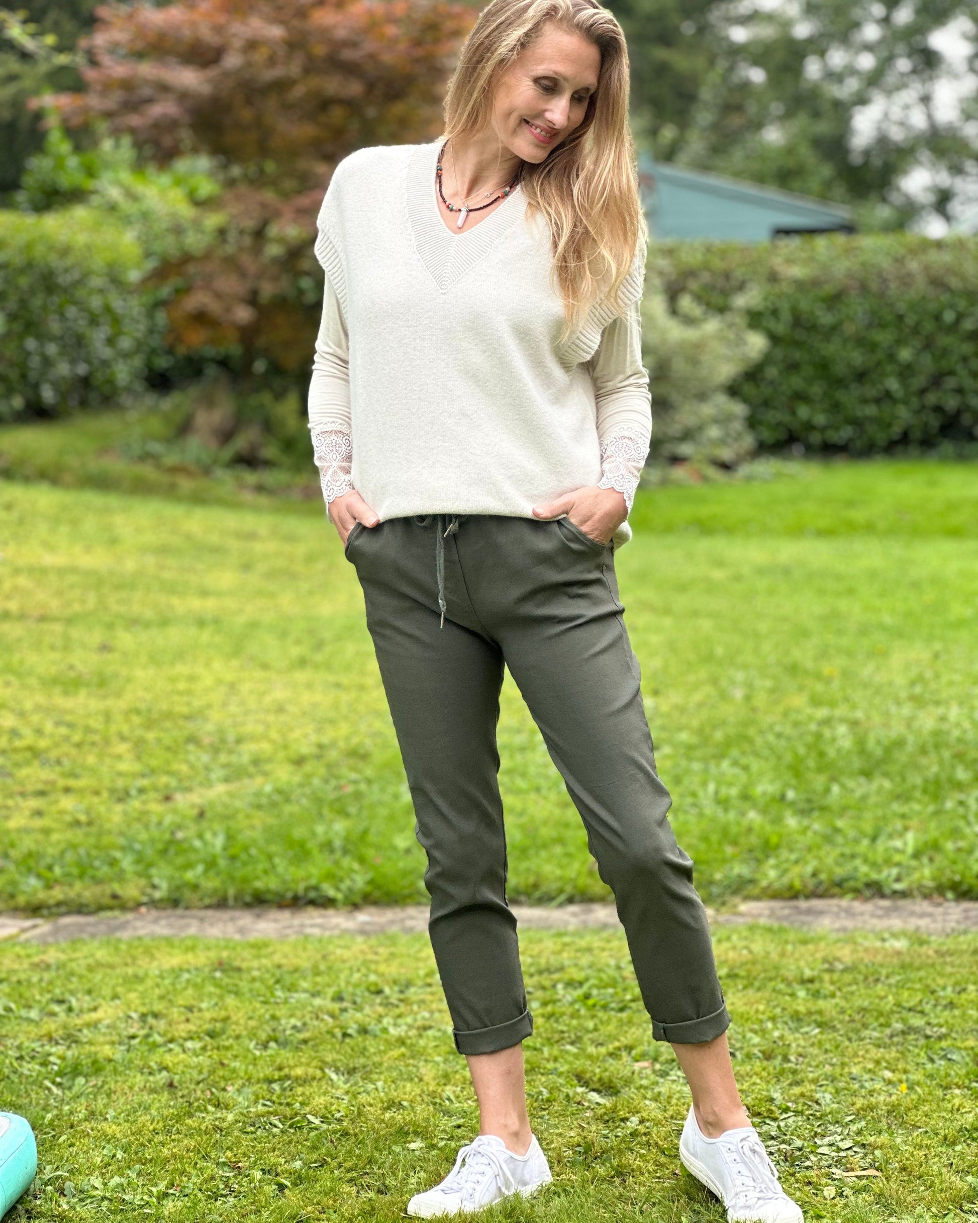 clothing 'Magic' Trousers - Khaki