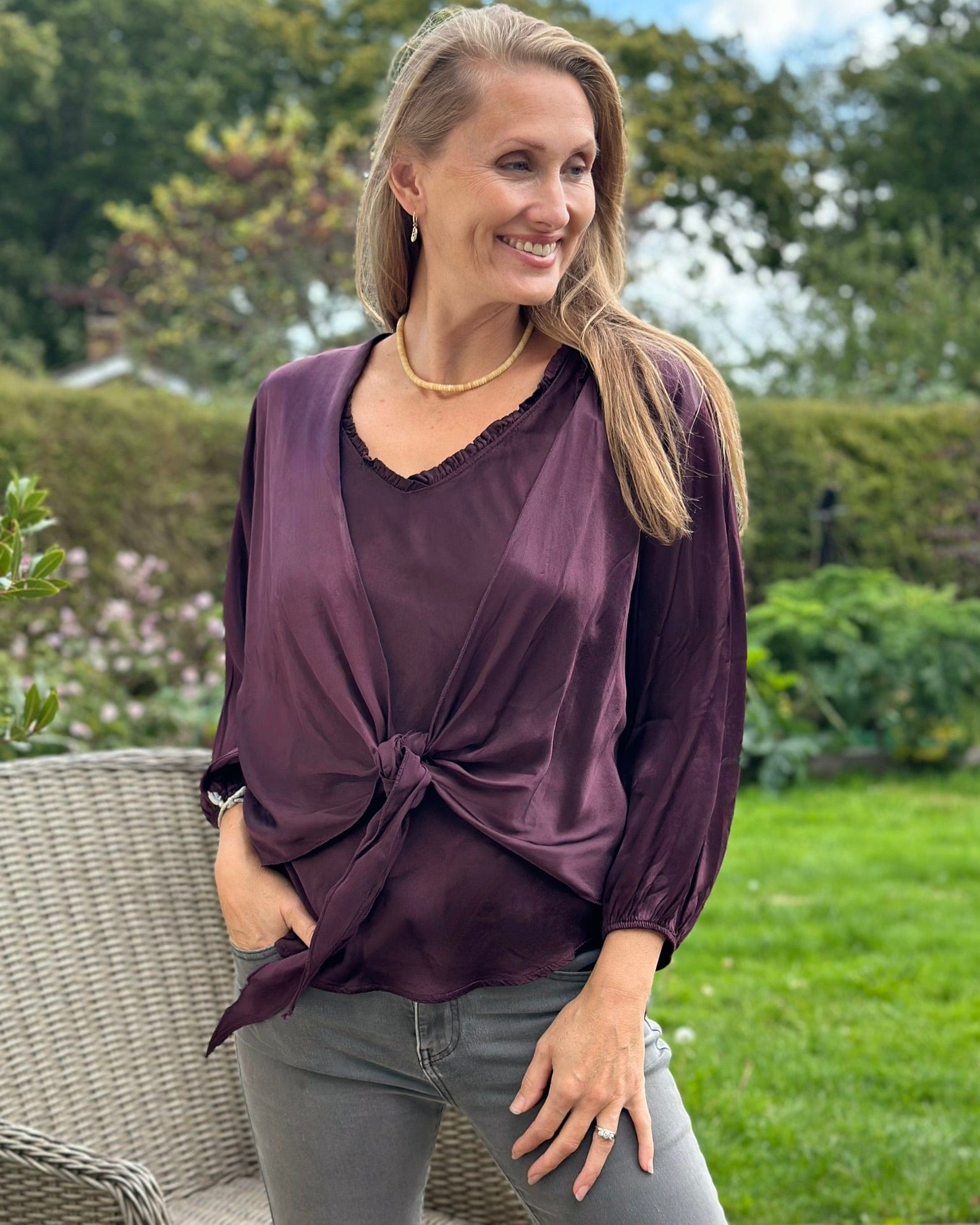 Clothing Satin Bolero Wrap - Burgundy