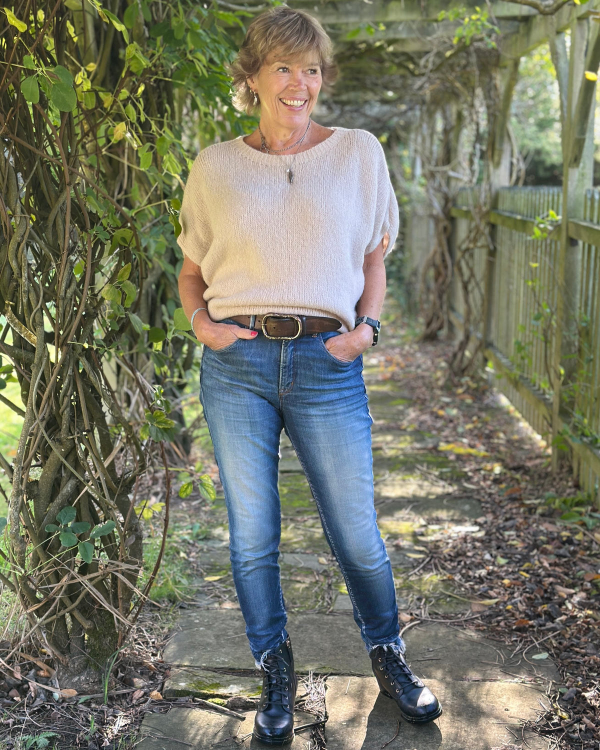 Clothing Short Batwing Sleeve Alpaca Mix Jumper - Oatmeal