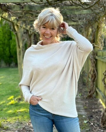 clothing Soft Knit Asymmetric Jumper - Beige