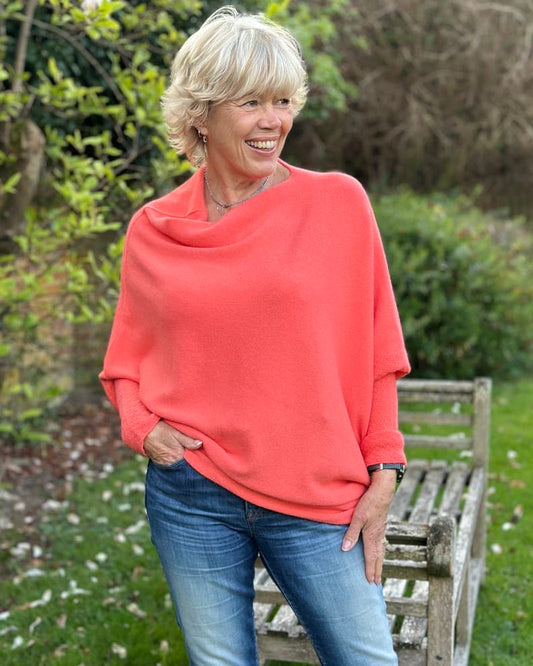 clothing Soft Knit Asymmetric Jumper - Camelia