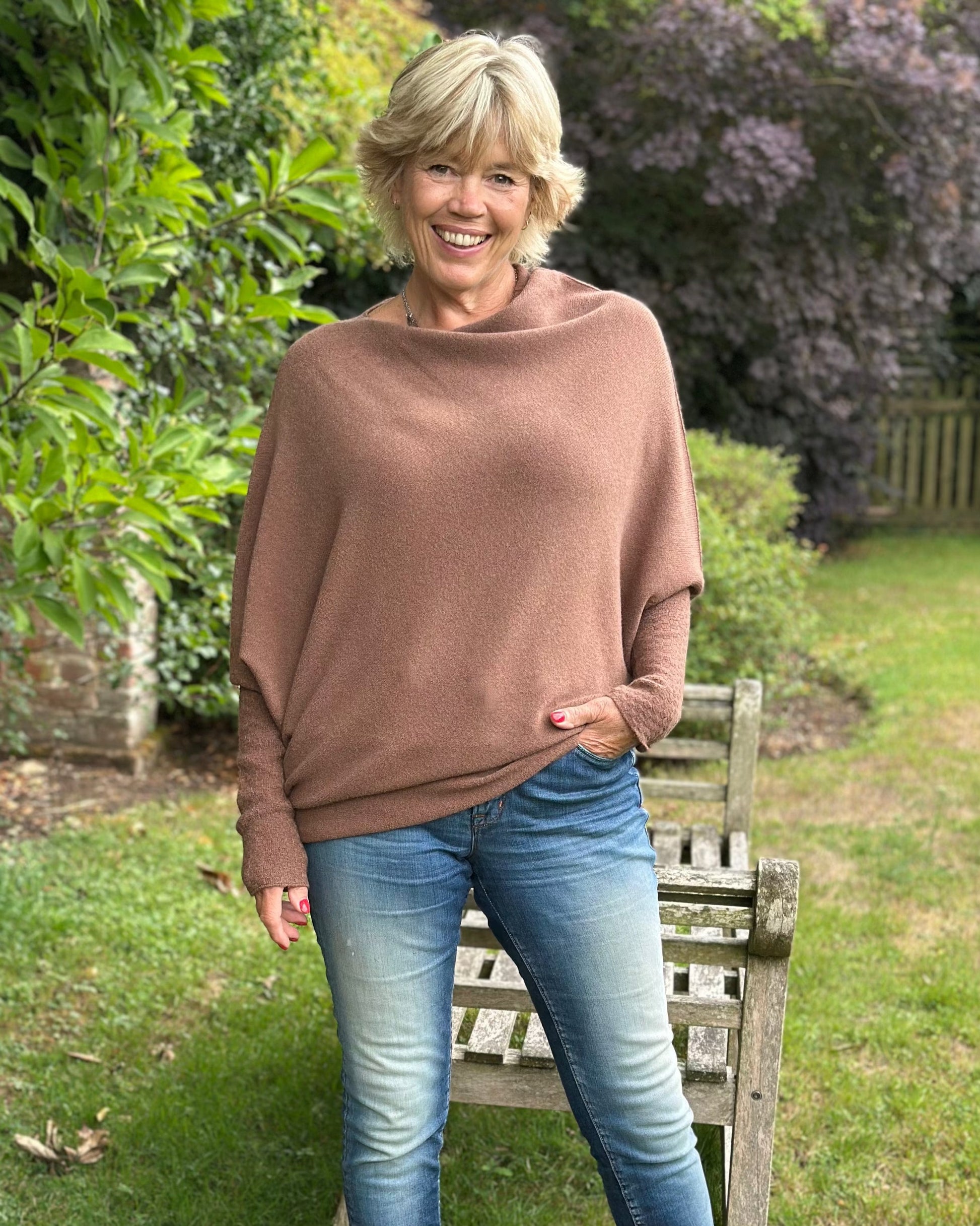 clothing Soft Knit Asymmetric Jumper - Coco