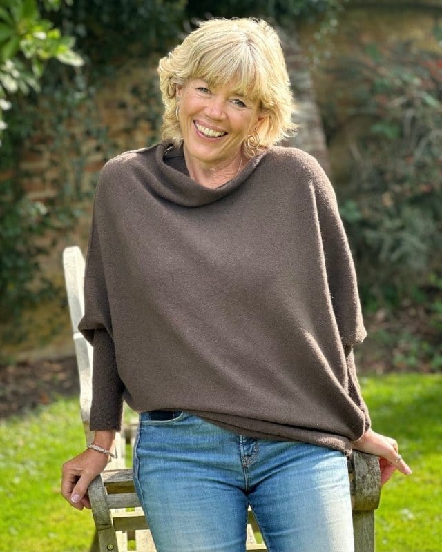 clothing Soft Knit Asymmetric Jumper - Dark Chocolate