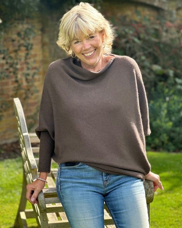 clothing Soft Knit Asymmetric Jumper - Dark Chocolate