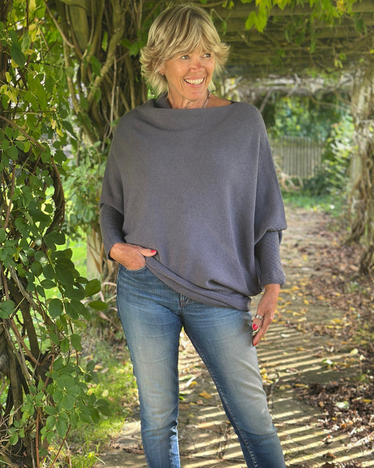 clothing Soft Knit Asymmetric Jumper - Tortora