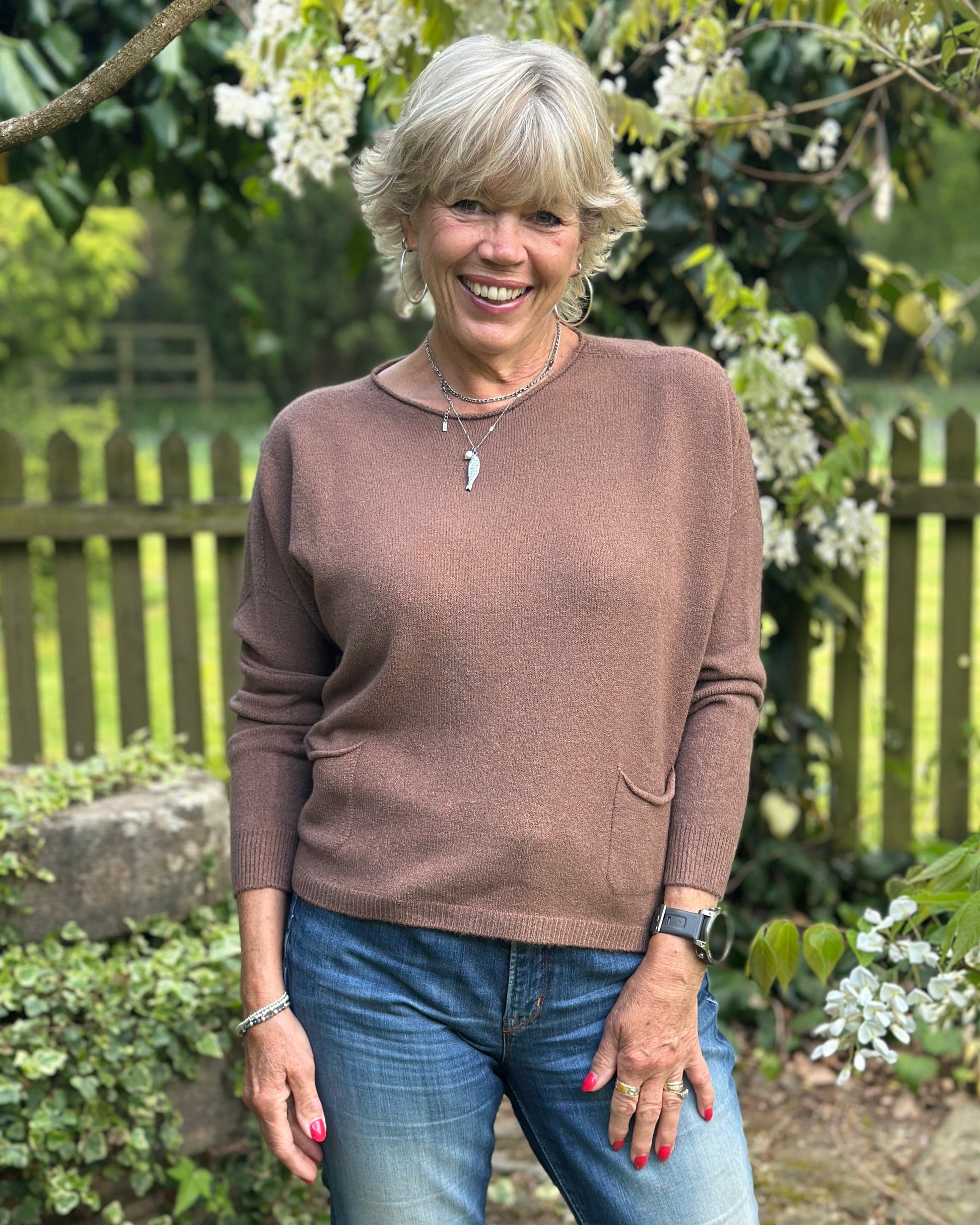 clothing Soft Knit Pocket Jumper - Coco