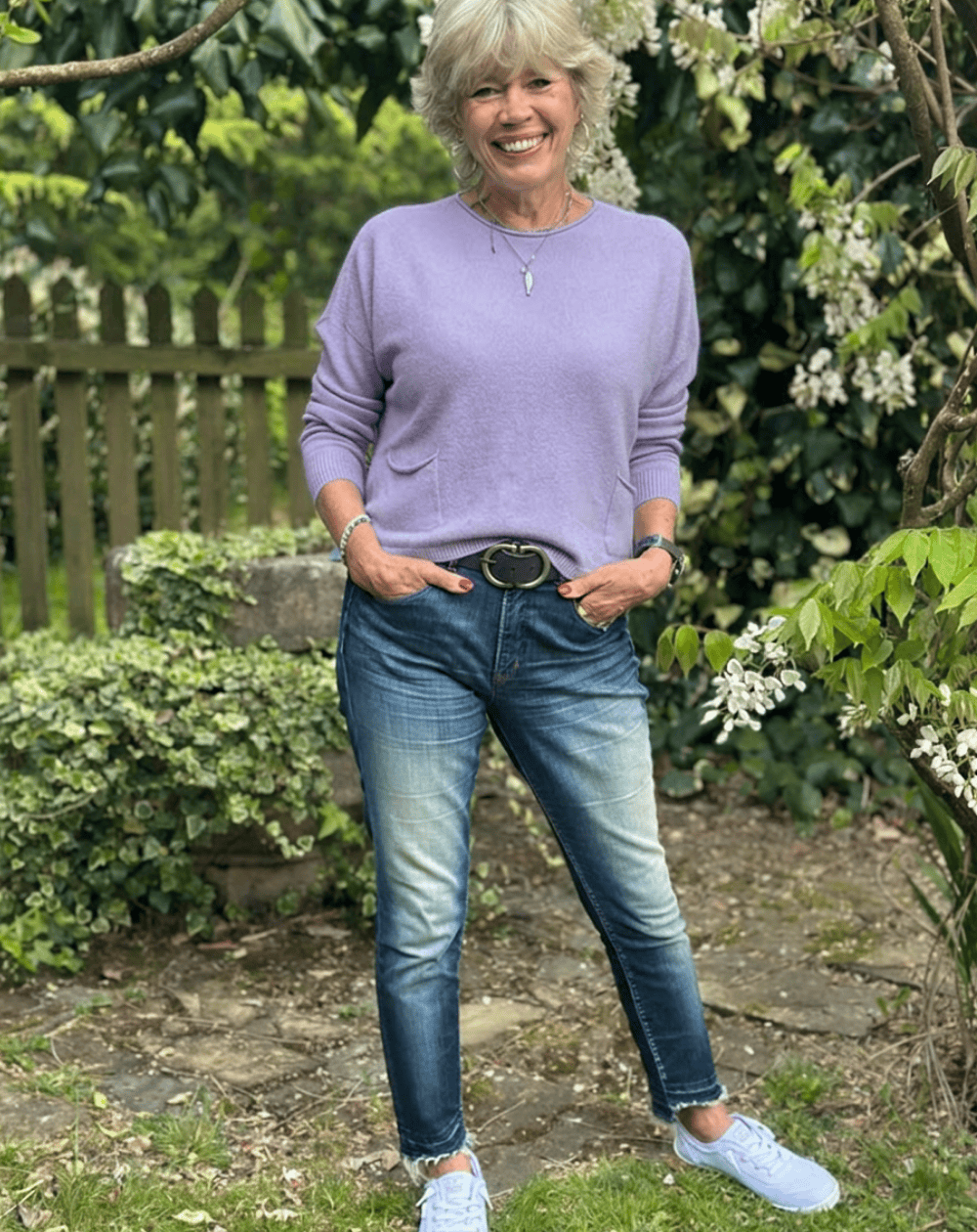 clothing Soft Knit Pocket Jumper - Lavender
