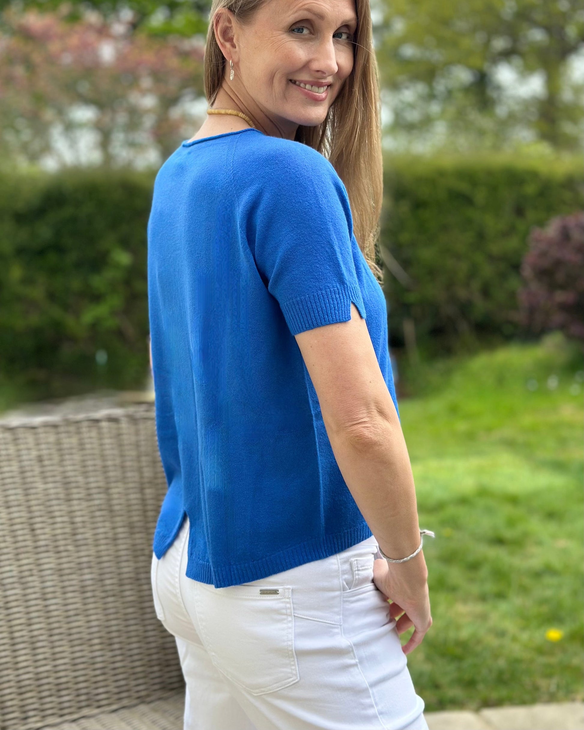 Clothing Stretchy Waist flared Jeans - White Denim