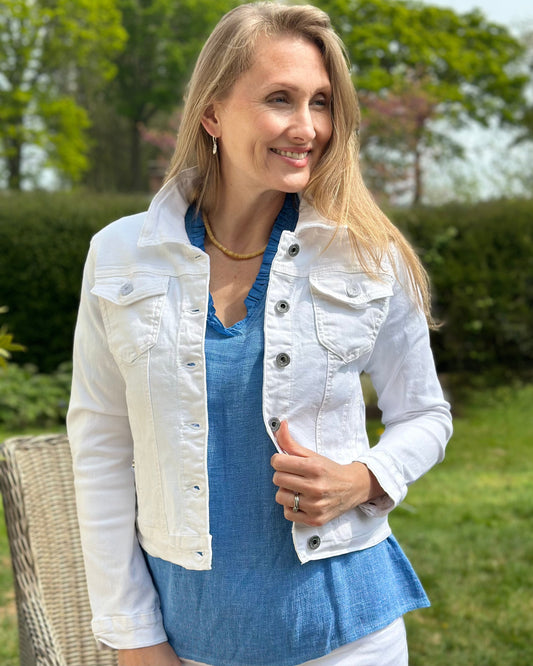 clothing White Denim Jacket  - Sized