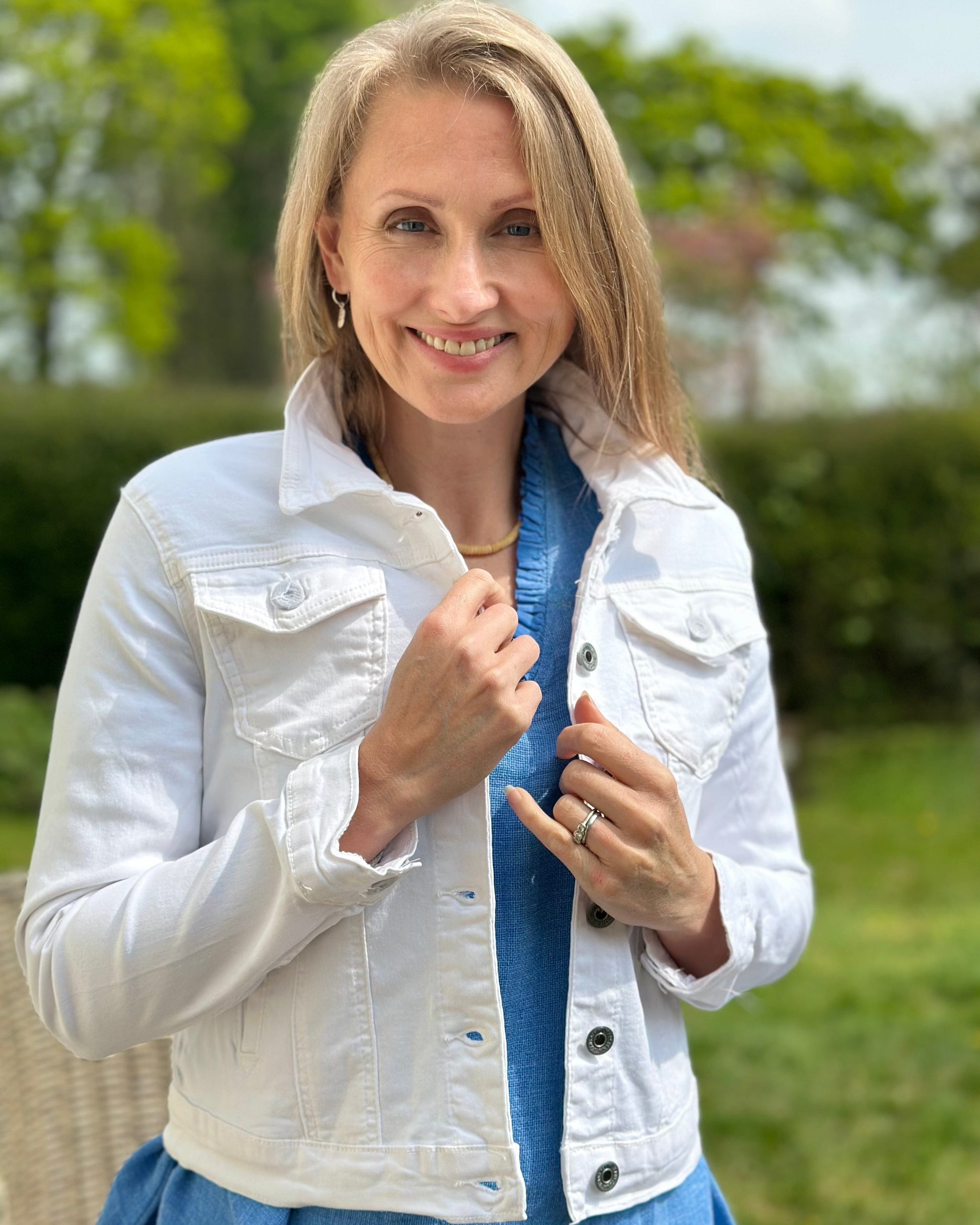 clothing White Denim Jacket  - Sized