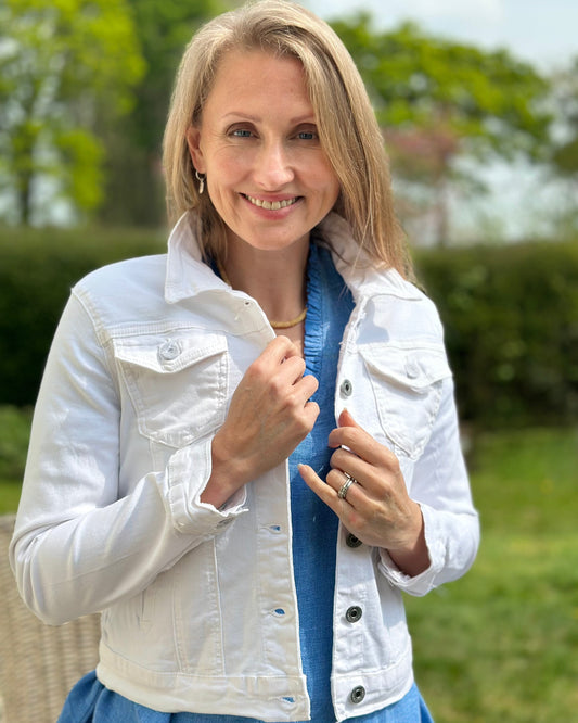 clothing White Denim Jacket  - Sized