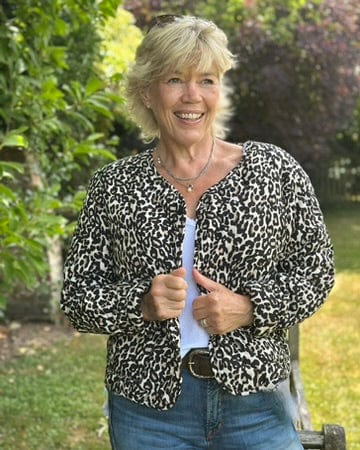 Clothing Yumi Quilted Leopard Print Jacket - Brown/Black