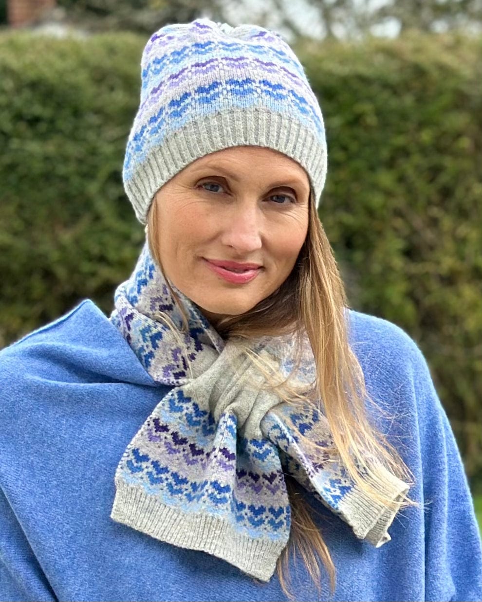 Hats Blue Hearts Mix Wool Blend Beanie Hat