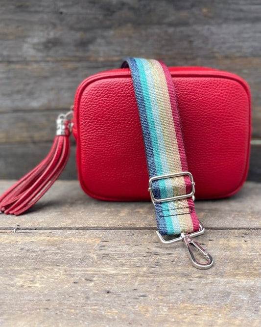 Leather Tassel Bag Leather Tassel Bag - Bright Red