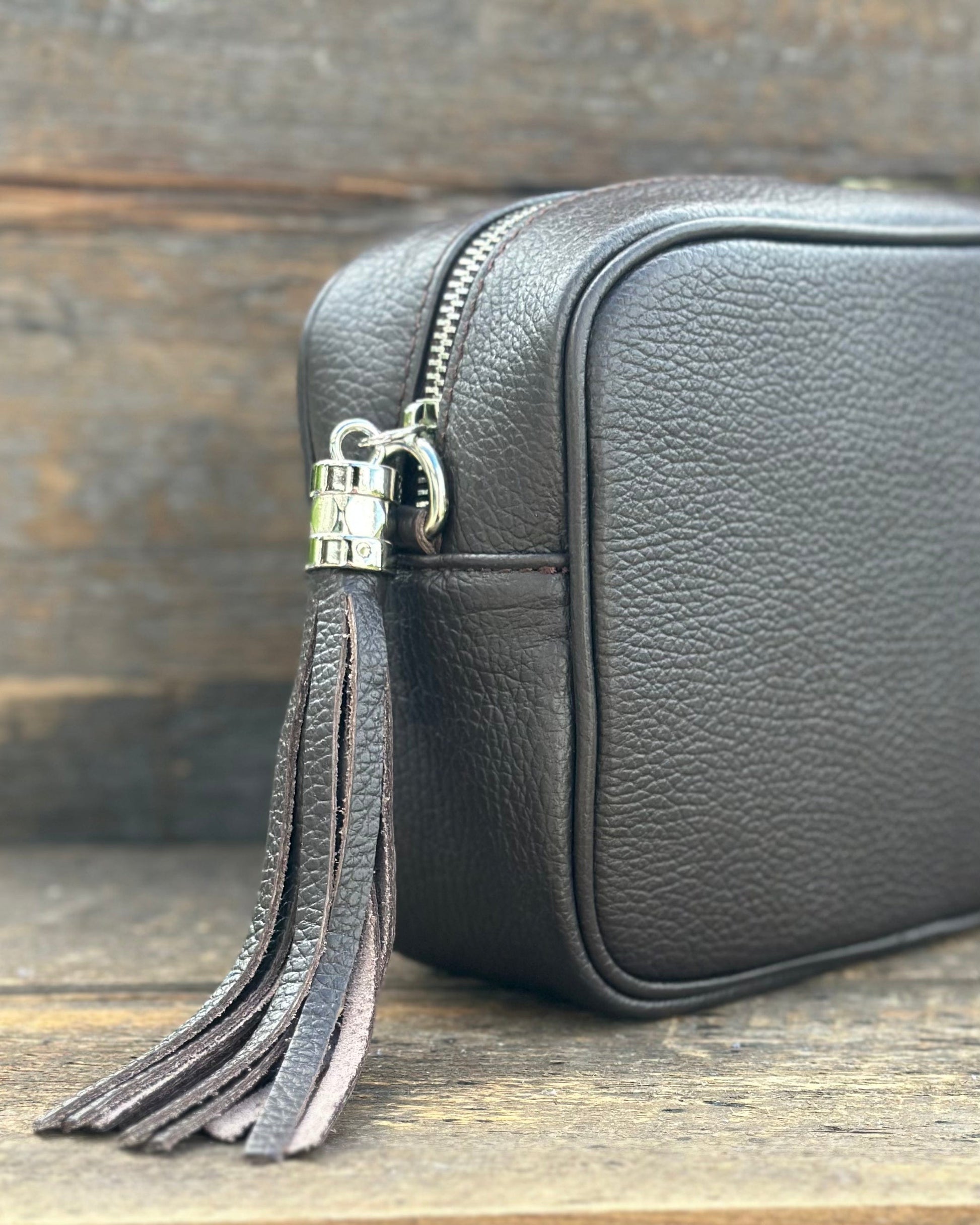 Leather Tassel Bag Leather Tassel Bag - Chocolate Brown